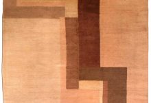 One-of-a-kind Vintage Art Deco Decorative Area Rug in Brown Shades BB3019