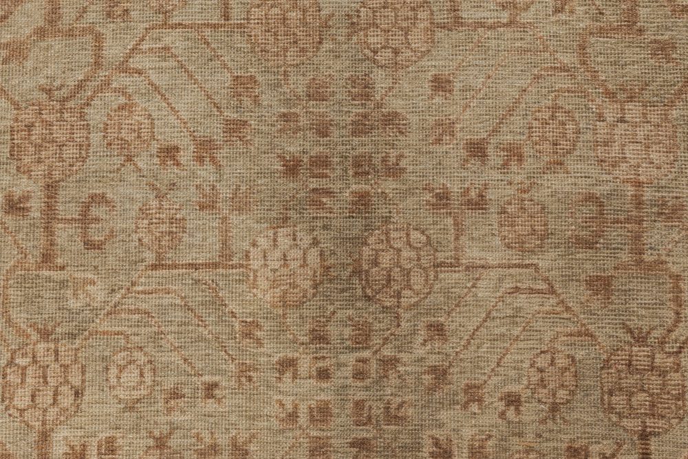 One-of-a-kind Samarkand Botanic Handmade Wool Rug BB6489