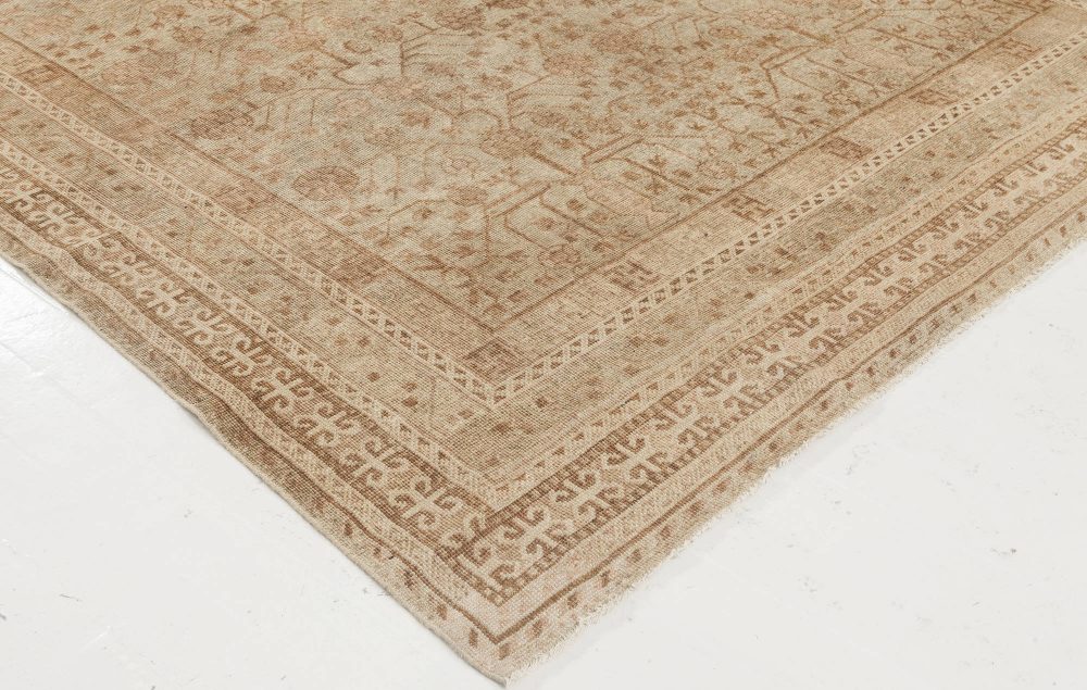 One-of-a-kind Samarkand Botanic Handmade Wool Rug BB6489