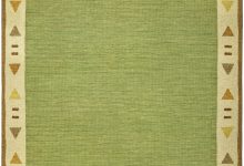 Mid-20th Century Green Swedish Flat-Woven Rug BB4808