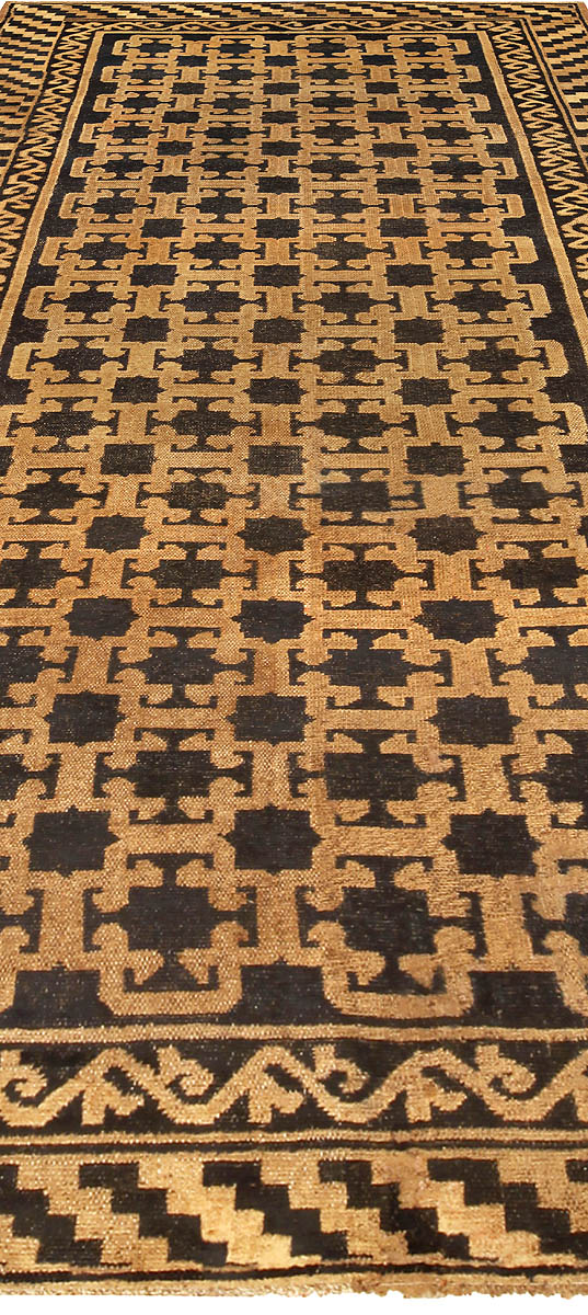 Vintage Samarkand “Khotan” Handwoven Wool Rug BB5186