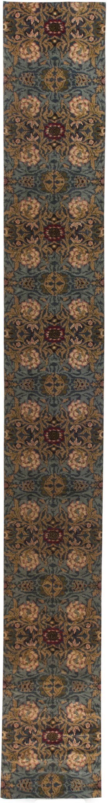 Authentic William Morris Bold Botanic Handmade Wool Runner Fragment BB6495