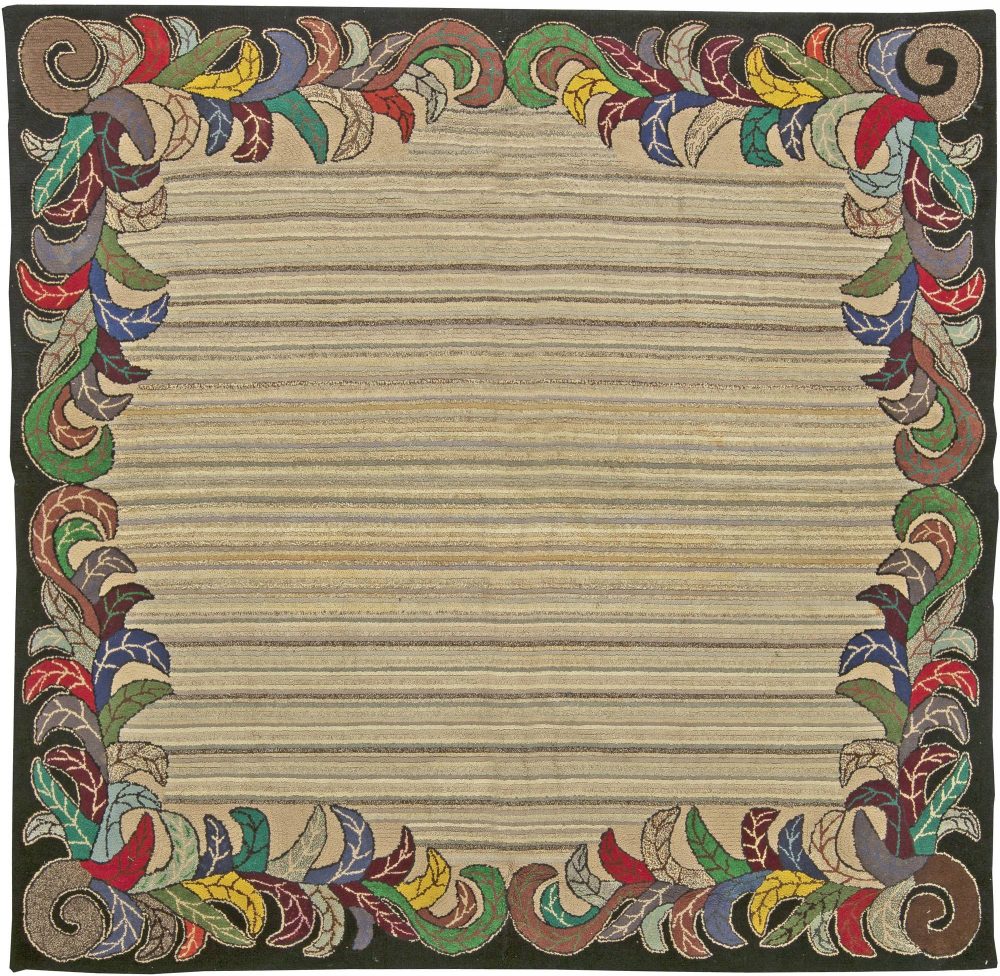 Hooked Vintage Rug BB6058