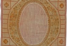 Vintage French Art Deco Handwoven Wool Carpet BB5655