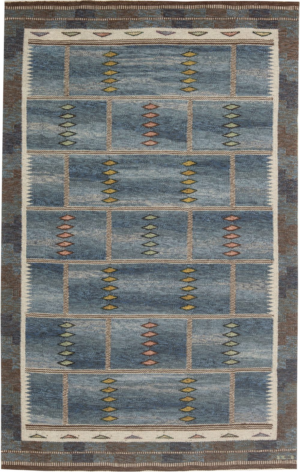 Swedish Flat Weave Rug by Carl Dangel BB6321