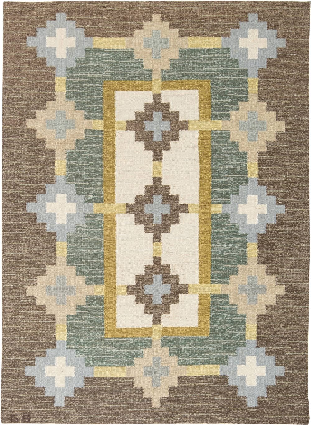 Swedish Flat Weave rug by Sverker Greuholm BB6300