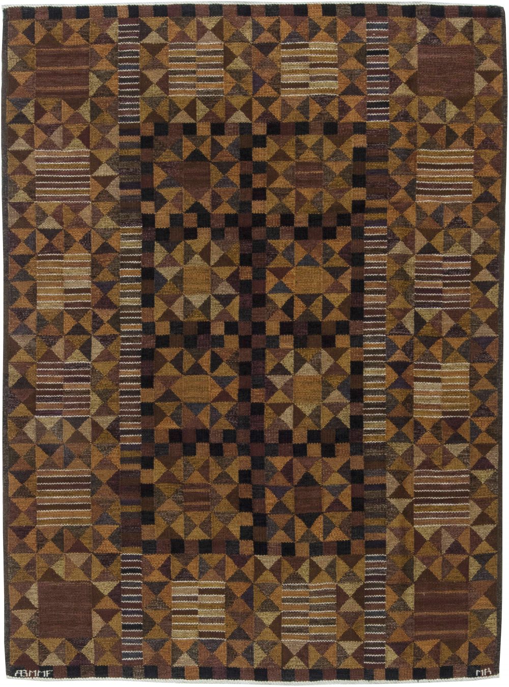 Swedish Flat Weave Rug by Marianne Richter BB6357