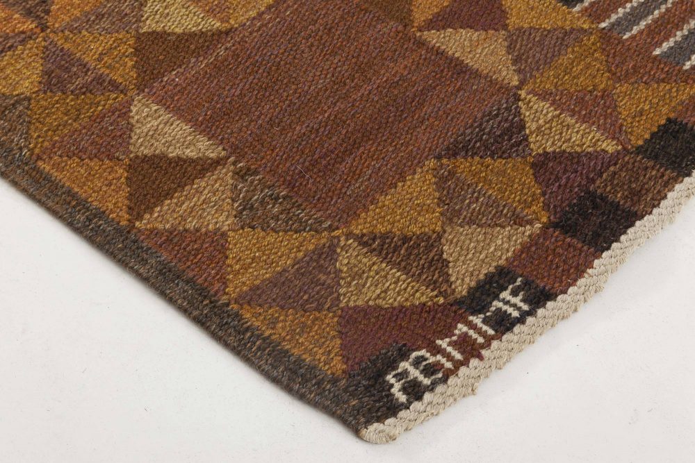 Swedish Flat Weave Rug by Marianne Richter BB6357