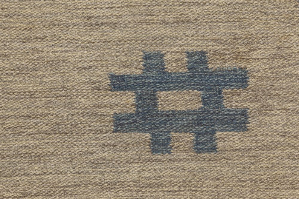 Vintage Swedish Flat Weave Rug BB6146