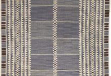 Vintage Swedish Salerno Blue flatweave carpet by <mark class='searchwp-highlight'>Barbro Nilsson</mark> BB6465
