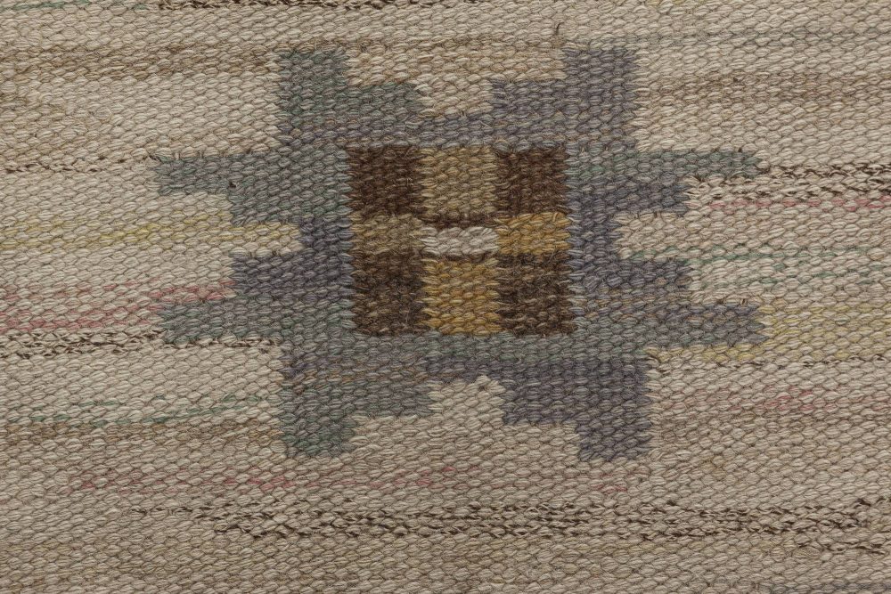 Scandinavian Geometric Wool Flat-Weave by Märta Måås-Fjetterström BB6356