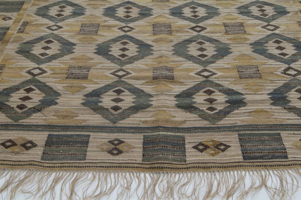 Vinrage Swedish Tapestry Weave by Märta Mass-Fjetterström “Gront Pa Linne” BB6340