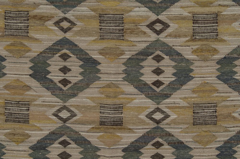 Vinrage Swedish Tapestry Weave by Märta Mass-Fjetterström “Gront Pa Linne” BB6340