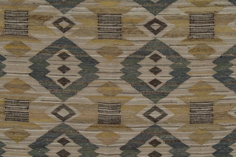 Vinrage Swedish Tapestry Weave by Märta Mass-Fjetterström “Gront Pa Linne” BB6340