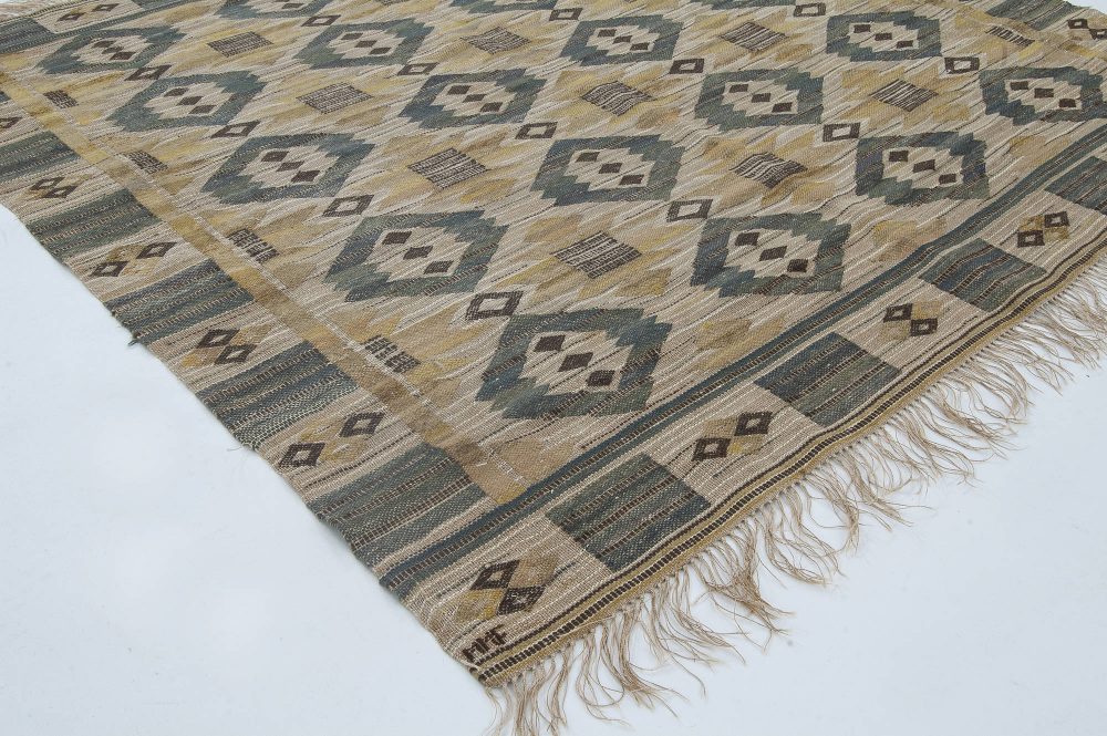 Vinrage Swedish Tapestry Weave by Märta Mass-Fjetterström “Gront Pa Linne” BB6340