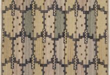 Mid-20th Century Geometric Swedish Tapestry Weave by <mark class='searchwp-highlight'>Marta</mark> Mass-Fjetterström BB6477