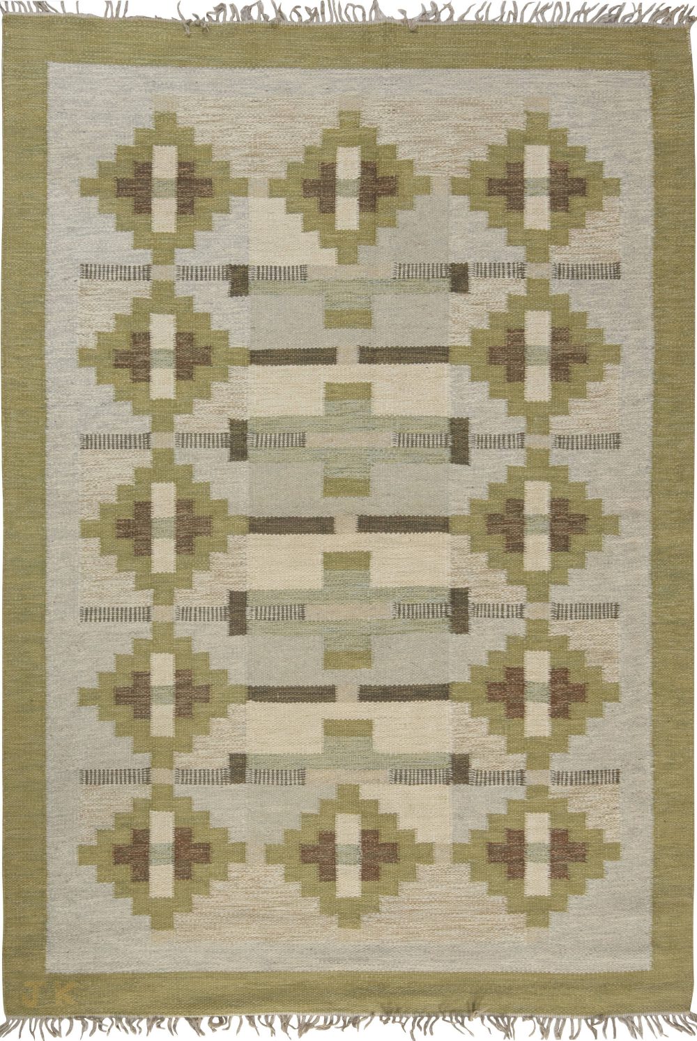 Vintage Swedish Flat Weave Rug by Karen Jonsson BB6574