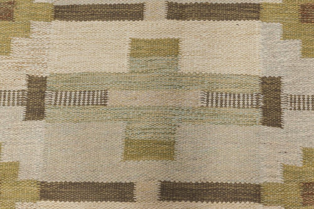 Vintage Swedish Flat Weave Rug by Karen Jonsson BB6574