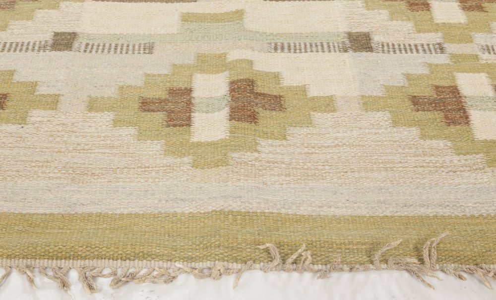 Vintage Swedish Flat Weave Rug by Karen Jonsson BB6574