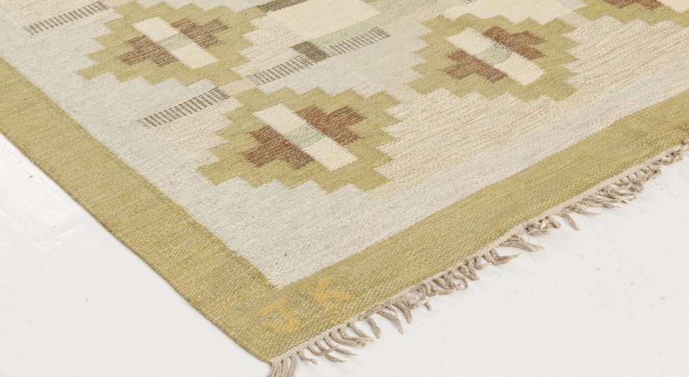 Vintage Swedish Flat Weave Rug by Karen Jonsson BB6574