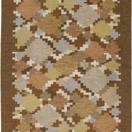 Scandinavian Vintage Handmade Rug BB6568