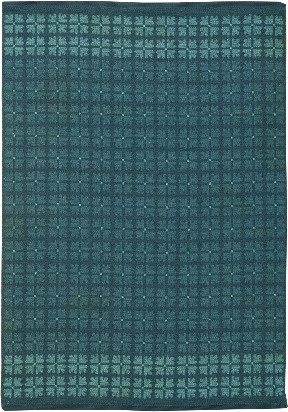 Vintage Swedish Flat Weave Reversible Rug by Ingrid Dessau BB6154