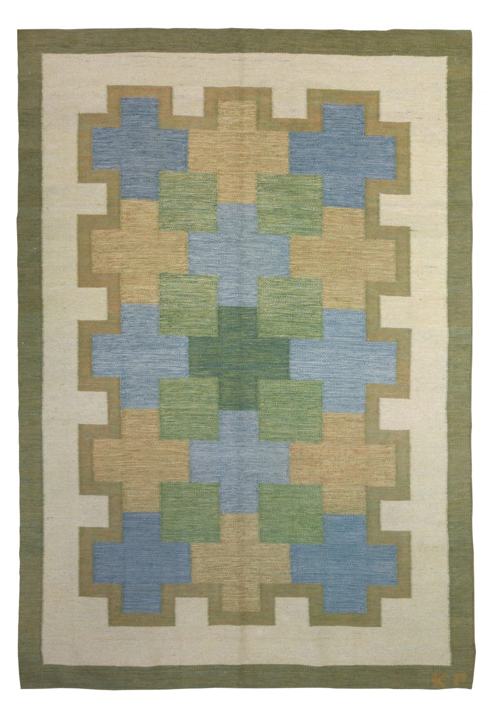 Vintage Swedish Rug by K.P. BB5354