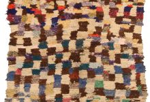 Vintage Tribal Moroccan Colorful Handmade Wool Rug BB5133