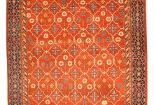 Vintage Red Samarkand (Khotan) Rug BB4672