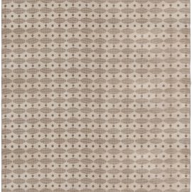 Vintage Swedish Geometric Light Beige With Classic Taupe Flatweave Wool Rug BB4989