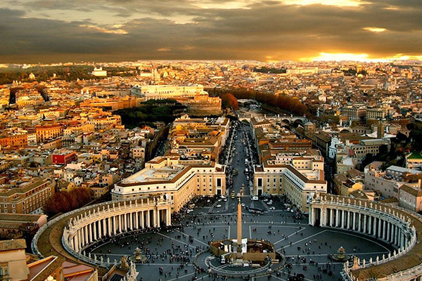 Antique rugs in Vatican