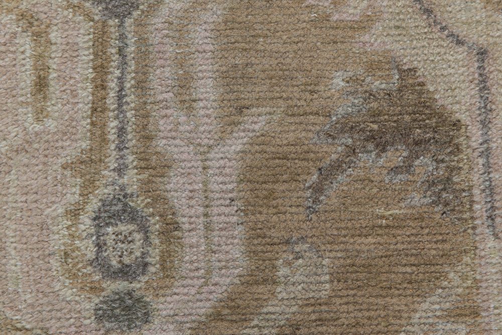 1920s Turkish Oushak Rug in Gray, Light Beige and Brown BB6845