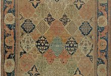 Antique Persian Mohtashem Kashan Handmade Wool Rug BB6831