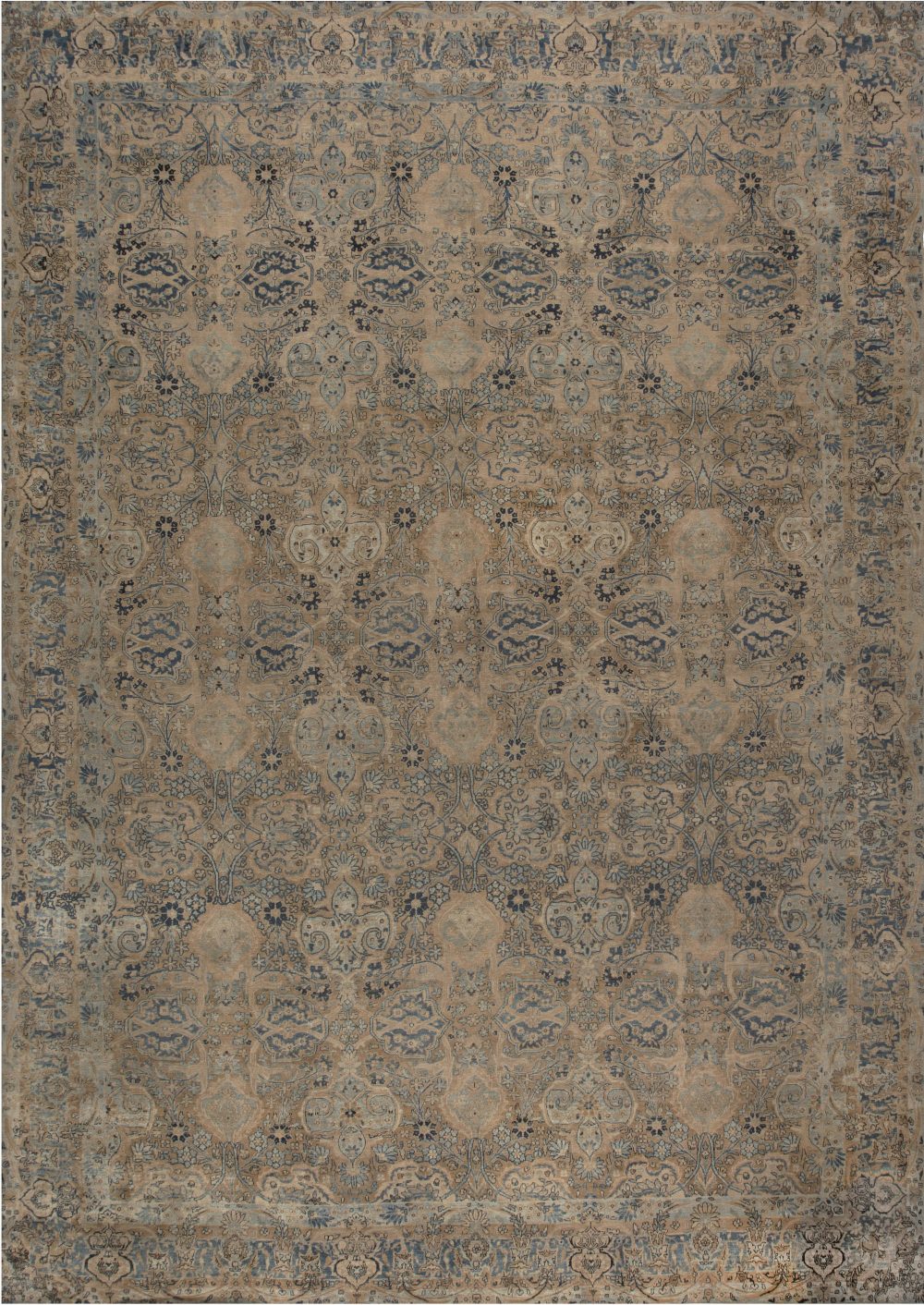 Authentic 19th Century Persian Kirman Carpet BB6727