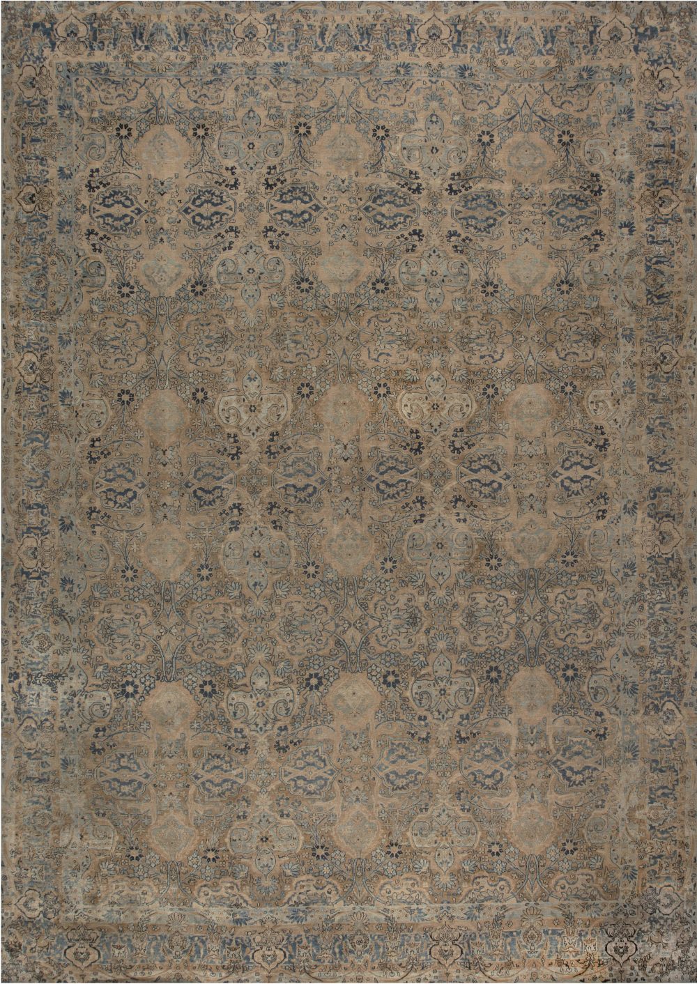 Authentic 19th Century Persian Kirman Carpet BB6727