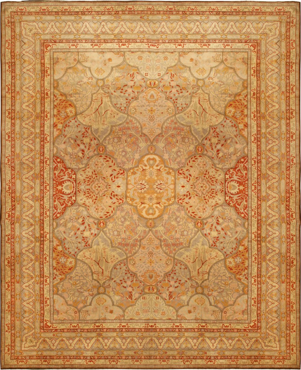 Oversized Antique Turkish Oushak Rug BB6765