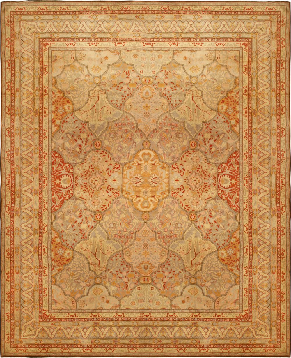 Oversized Antique Turkish Oushak Rug BB6765