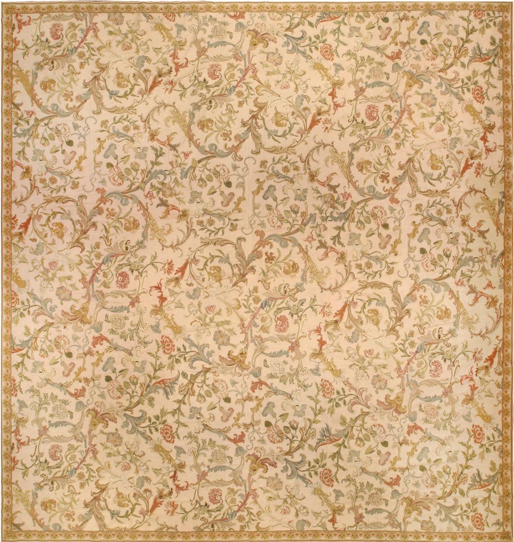 Antique English Needlework Carpet BB6748