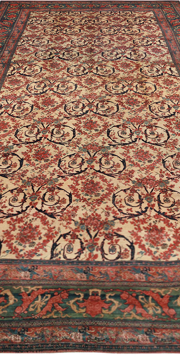 Authentic 19th Century Persian Bidjar Handmade Wool Carpet BB6671