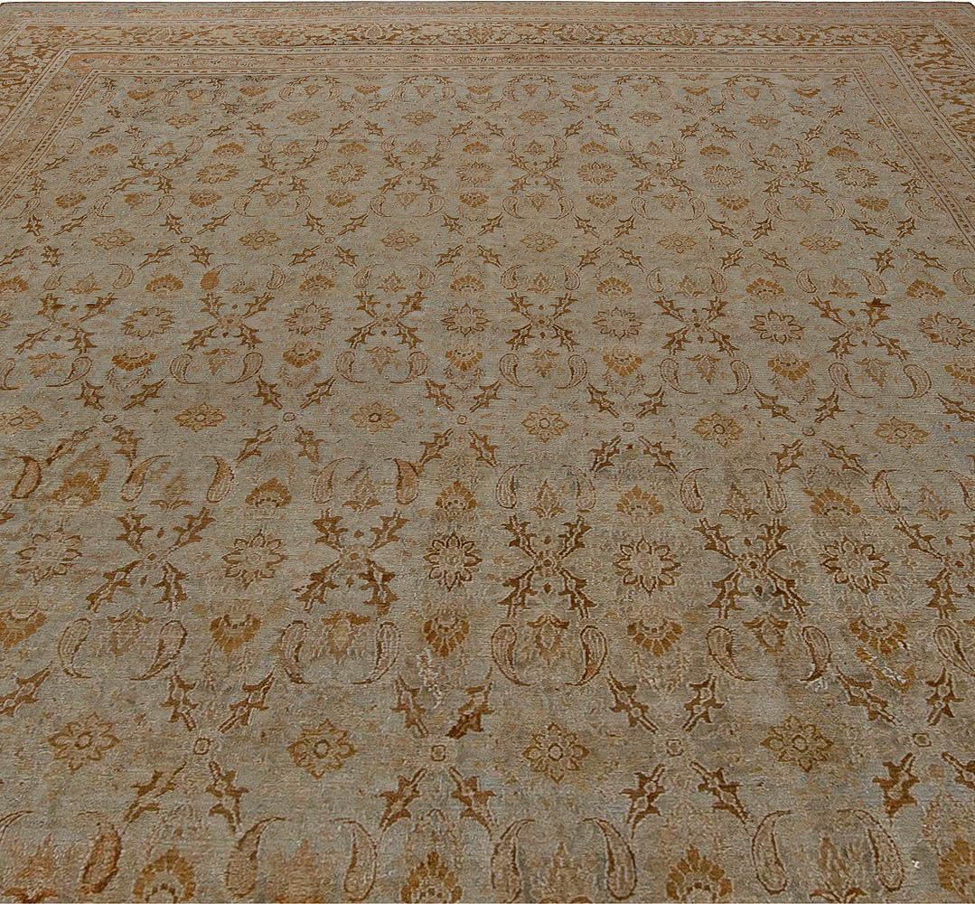 Vintage Persian Meshad Handmade Wool Rug BB6811