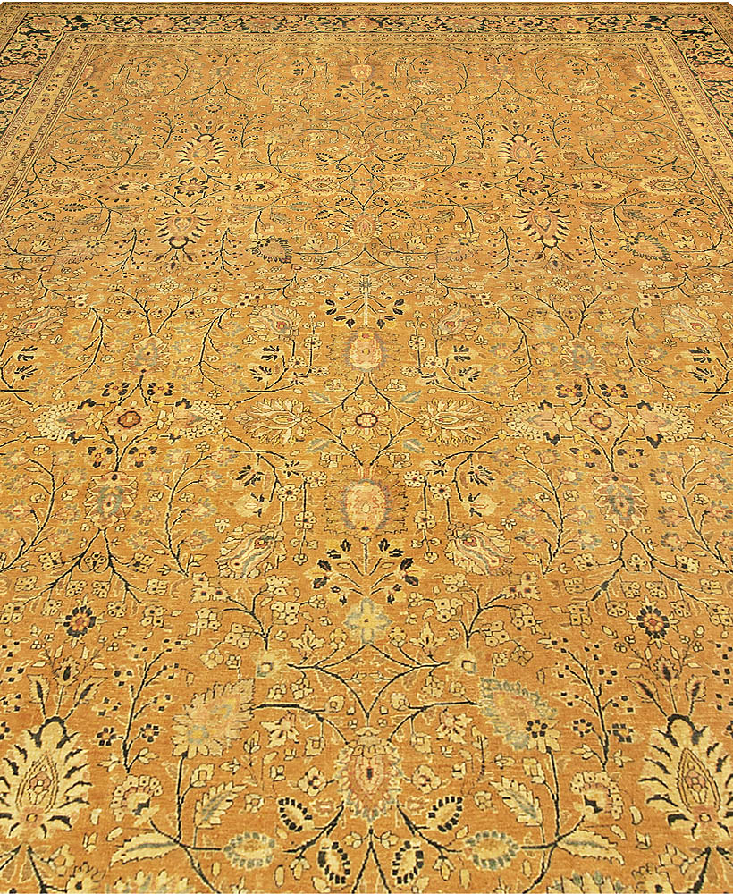 Vintage Persian Tabriz Handmade Wool Rug BB6780