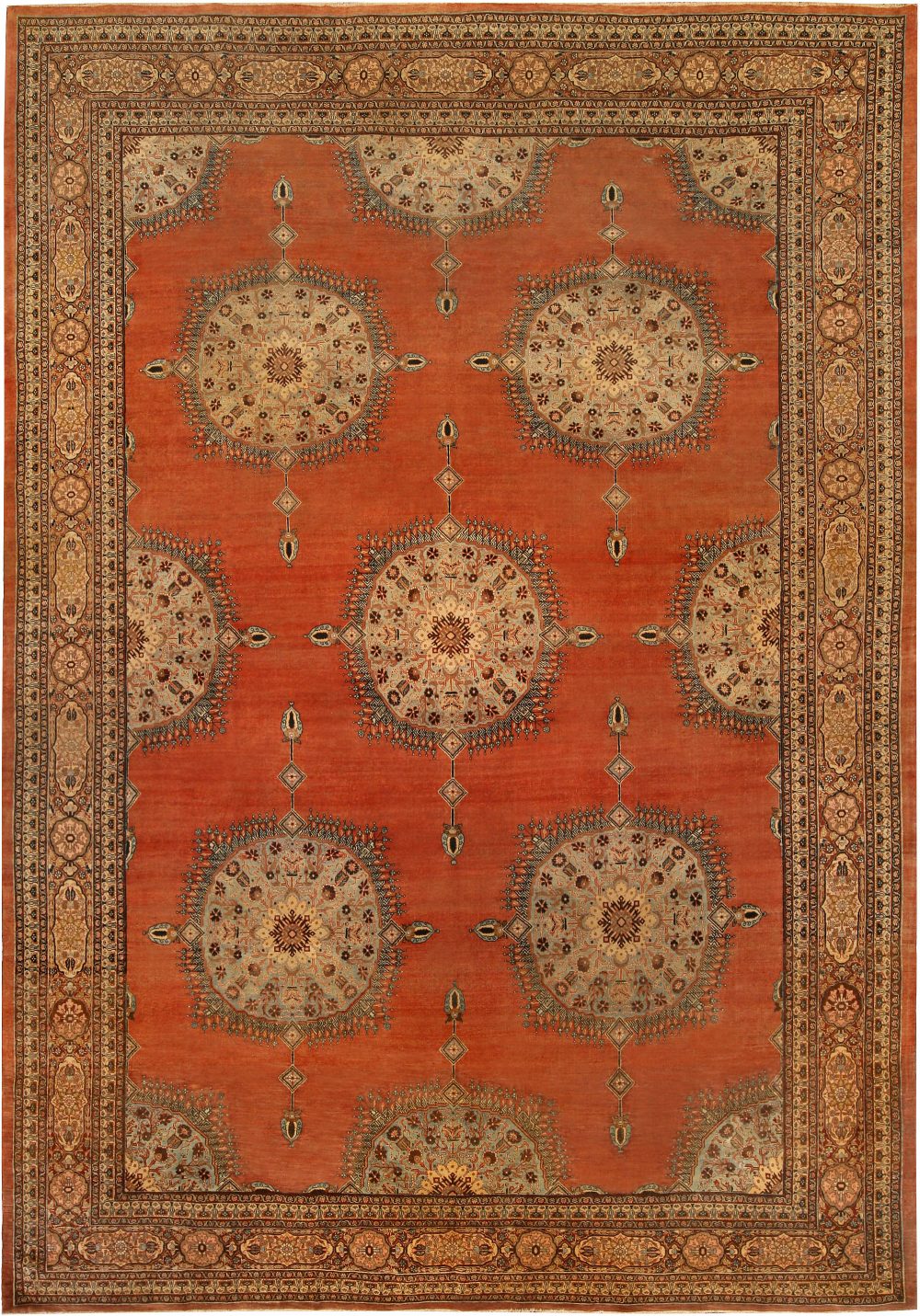 Antique Persian Tabriz Rug BB6745