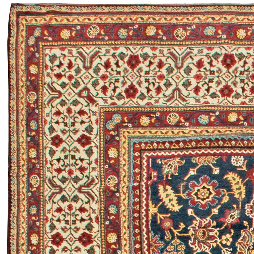 One-of-a-kind Oversized Antique North Indian Handmade Wool Carpet BB6803