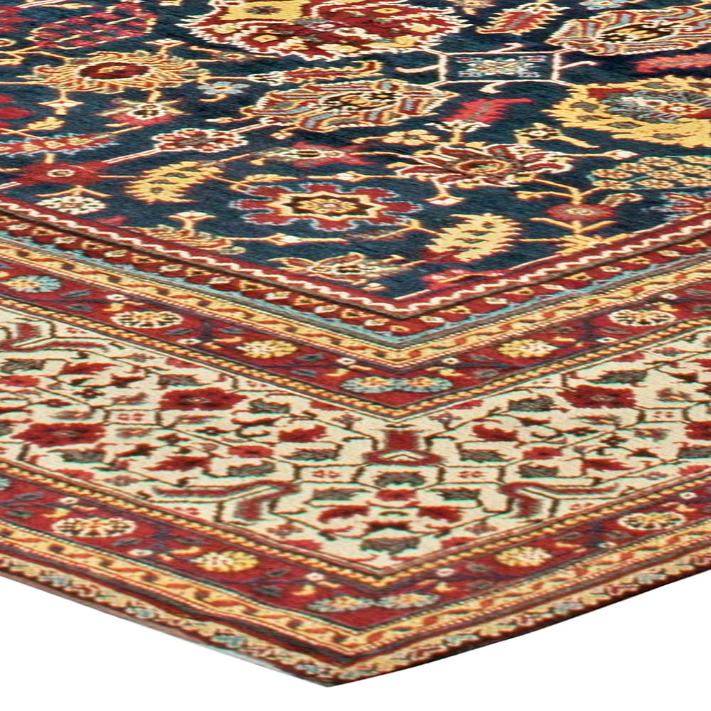 One-of-a-kind Oversized Antique North Indian Handmade Wool Carpet BB6803