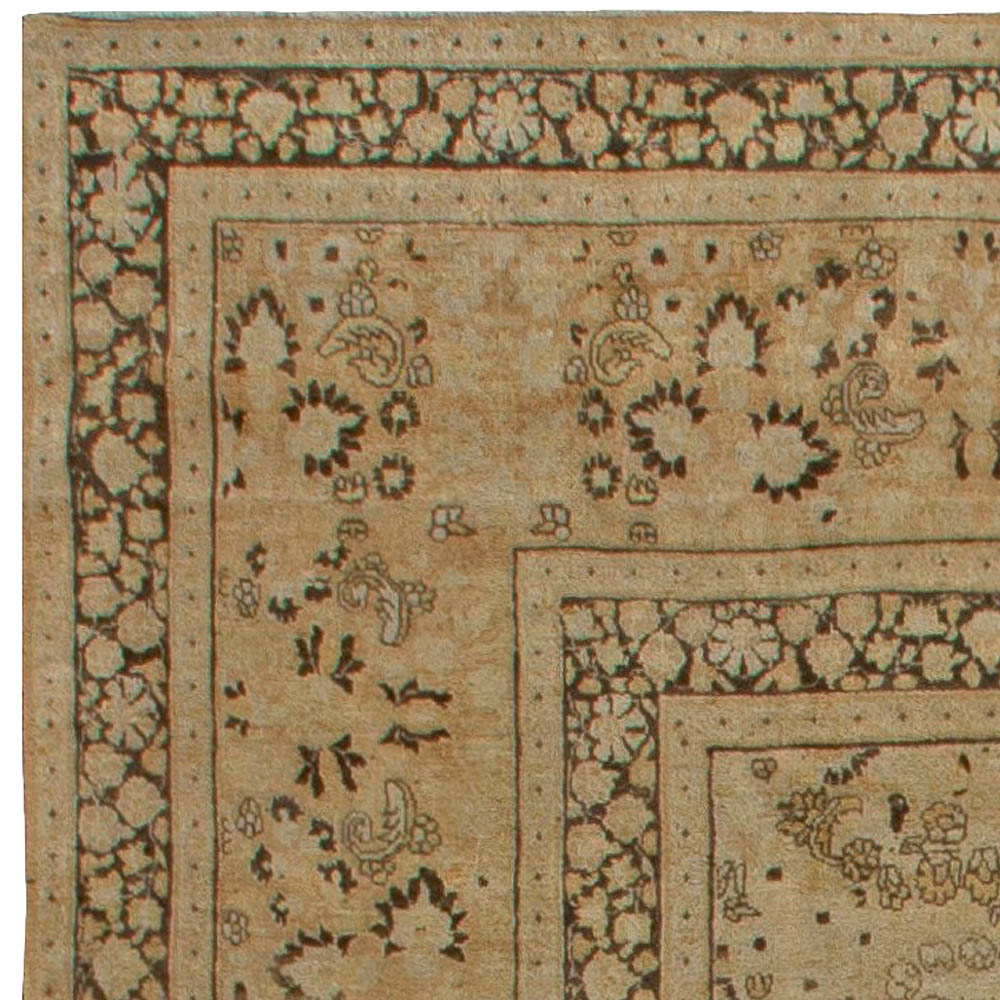 Fine Antique Persian Meshad Handmade Wool Rug BB6821