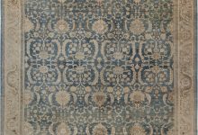 Antique Persian <mark class='searchwp-highlight'>Indigo</mark> and Beige Handwoven Wool Sultanabad Rug BB6861