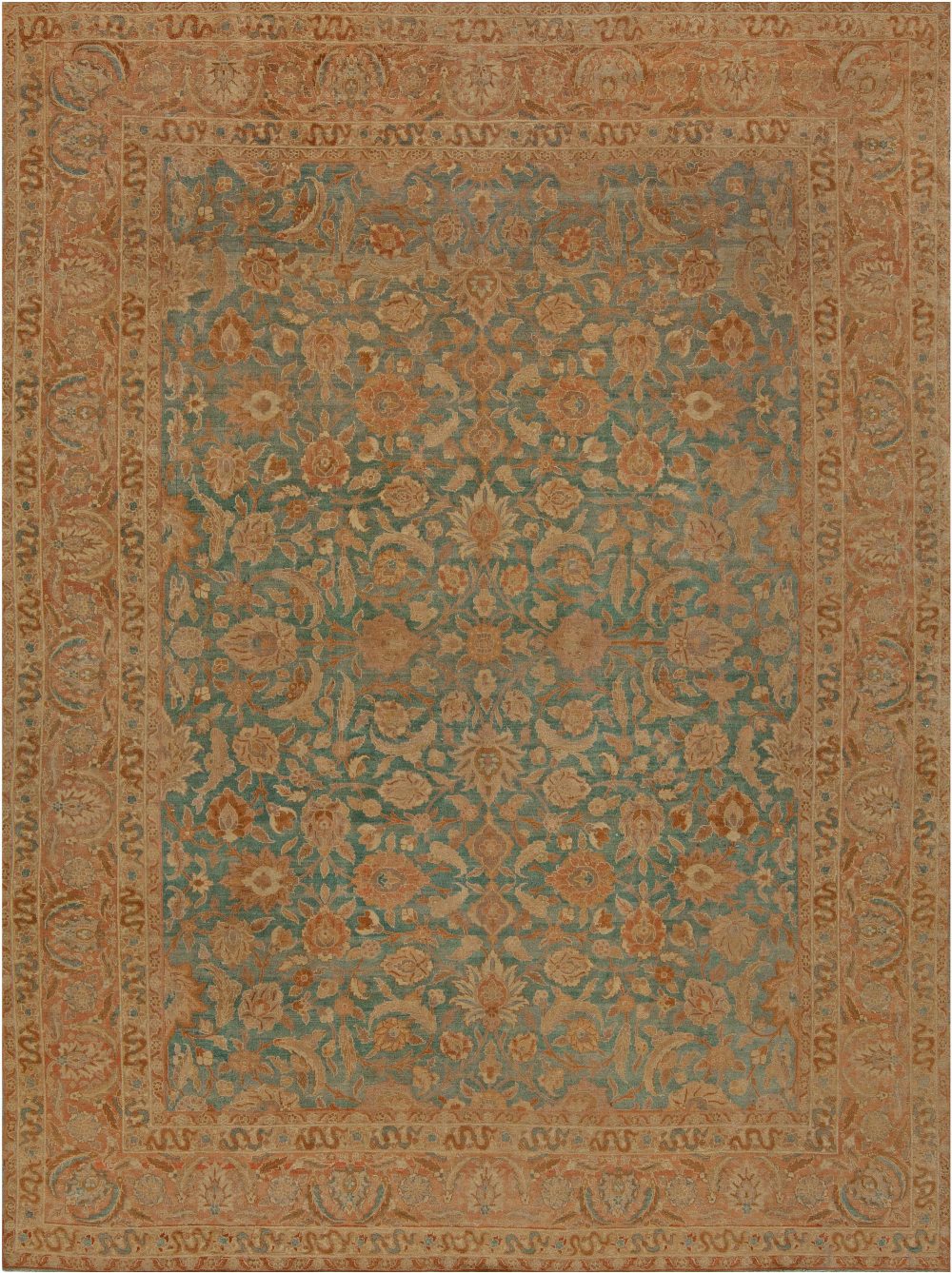 Antique Persian Tabriz Carpet BB6814