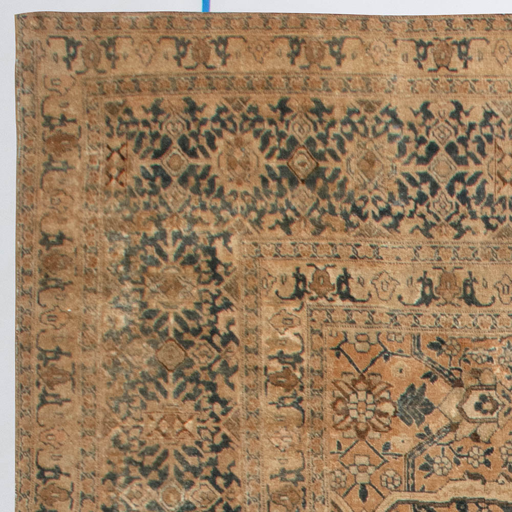 Authentic Persian Tabriz Handmade Wool Rug BB6804
