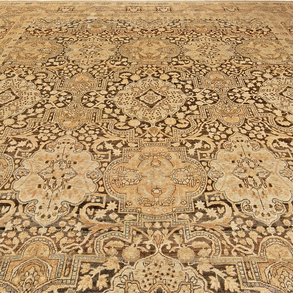 Vintage Persian Tabriz Handmade Wool Rug BB6801