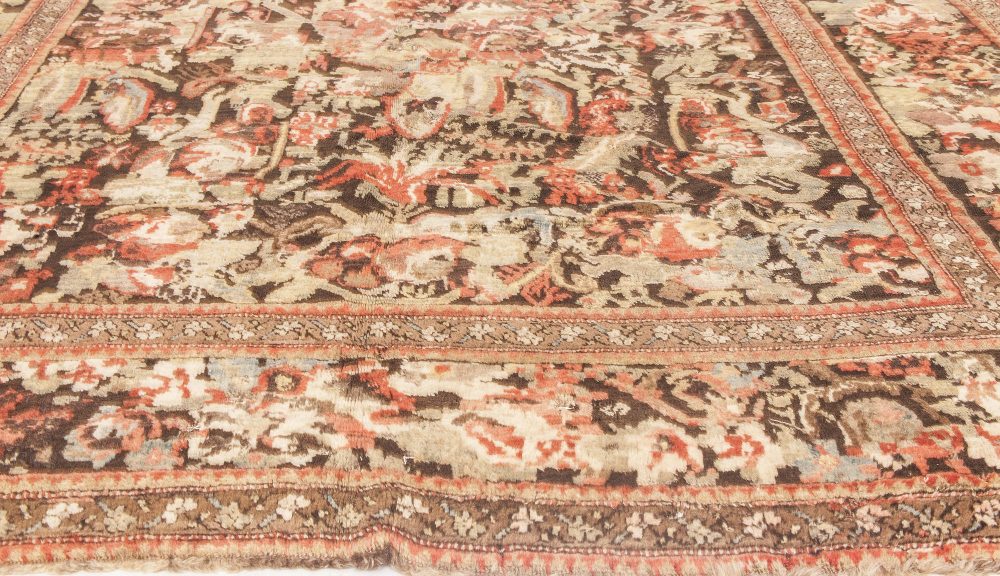 19th Century Karabagh Handmade Wool Carpet BB6621